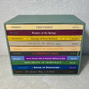 Vintage Revell Inspirational Classic Book Set HC DJ Lot Of 10 Compete Boxed Vtg